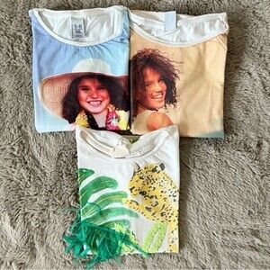 Bundle of 3 Zara Kids Graphic T-shirts Girls SZ 5-6